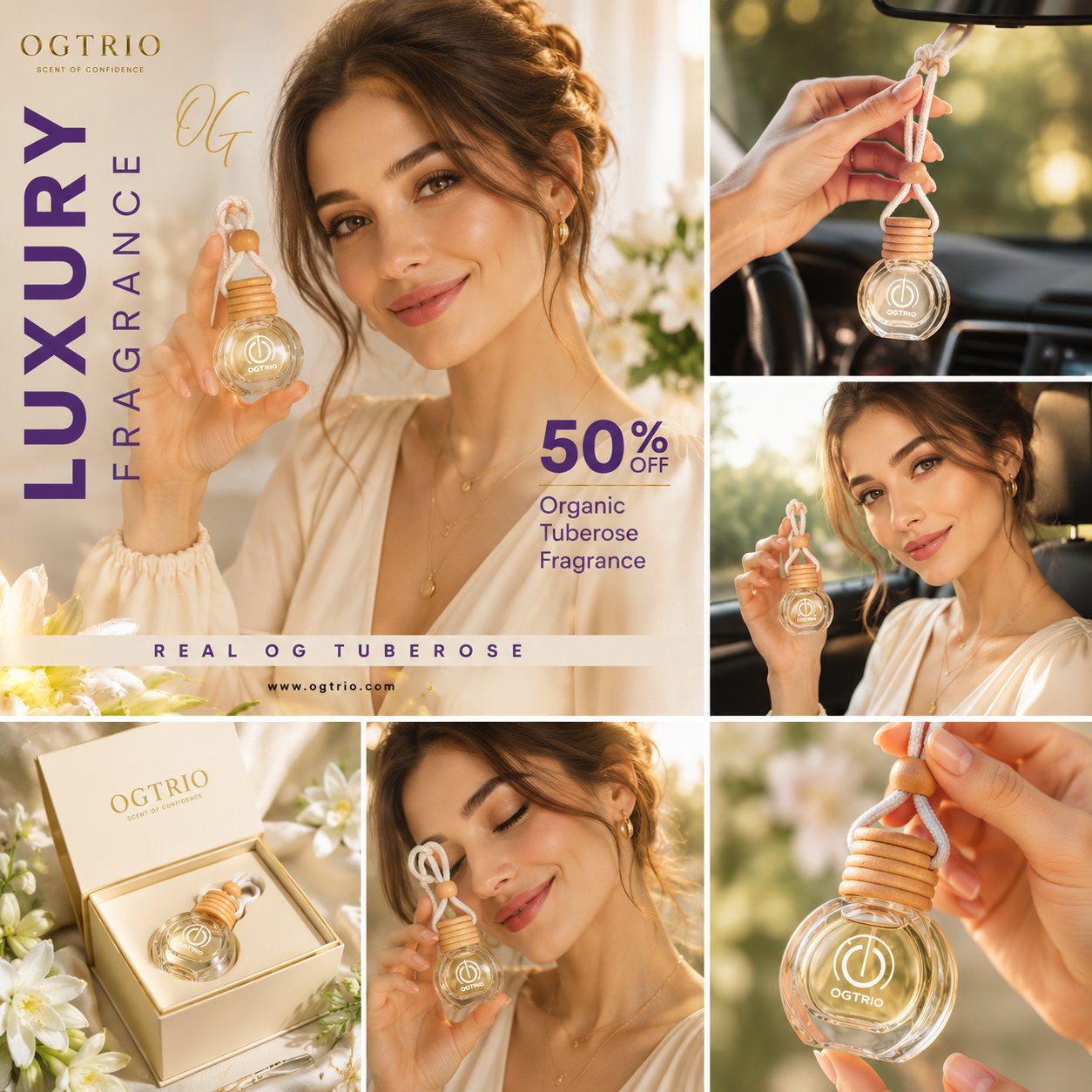 OGTRIO Organic Tuberose Luxury Fragrance