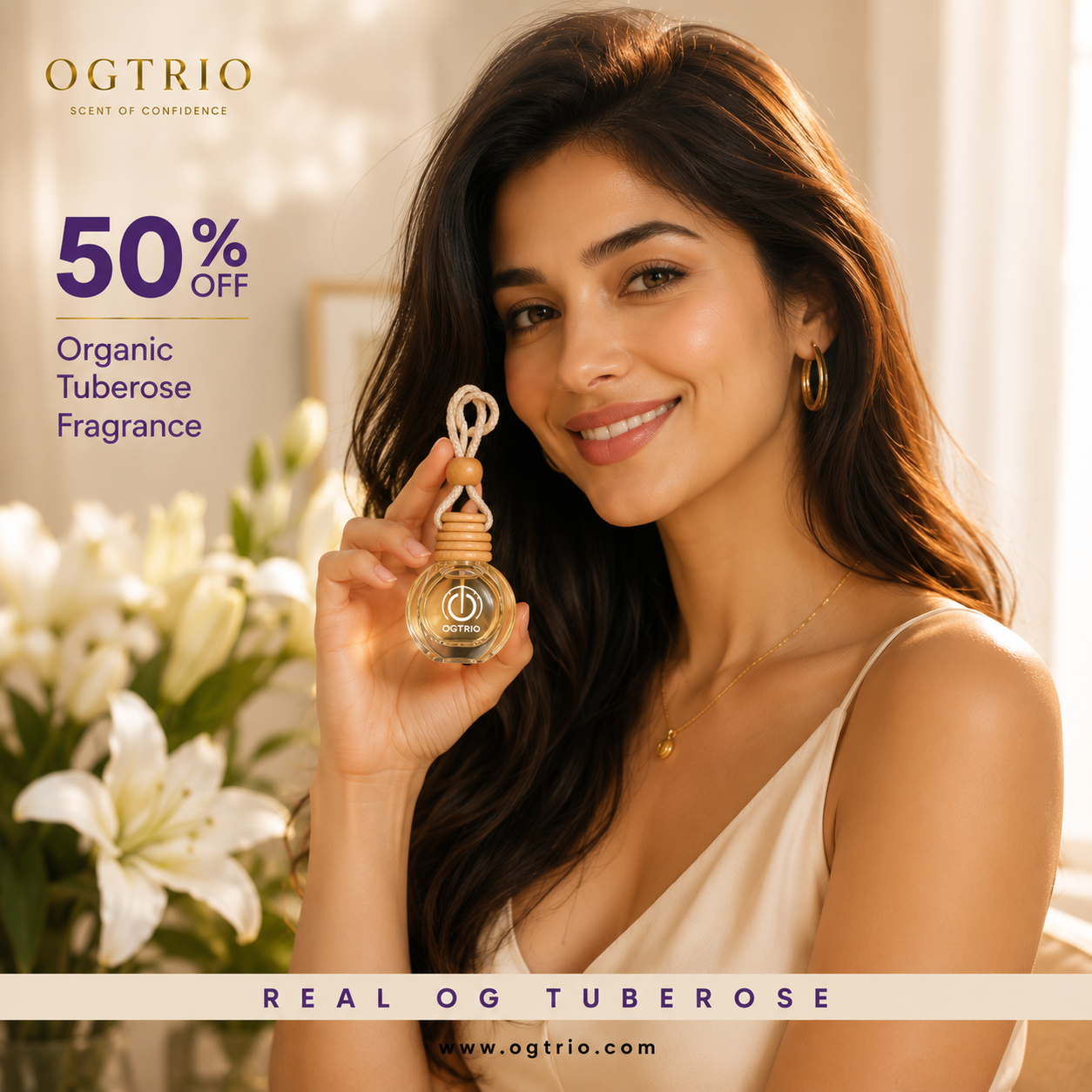 OGTRIO Organic Tuberose Luxury Fragrance